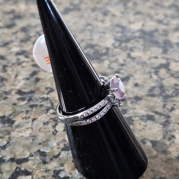 Bomb Party RBP5533 "Queen of Elegance" Purple Kunzite Fused with Quartz Sz 6 - Picture 3 of 5